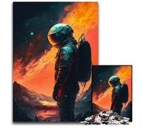 Rompecabezas de Madera para Adultos, 1000 Piezas de astronautas Perdidos, Juego Interactivo Familiar, Juego de Actividades Familiares, 50x75cm/19,68x29,52 Pulgadas