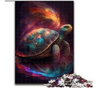 Rompecabezas de Madera para Adultos,1000 Piezas,diseño de Tortuga Espacial, Educativo,Intelectual,descompresor,Divertido Juego Familiar,50x75cm,para un Juego Interactivo Familiar