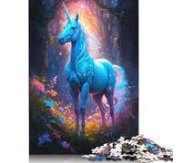 Rompecabezas de Madera para Adultos, 1000 Piezas, diseño de Unicornio, para Mayores de 18 años, Juguete Educativo (75 x 50 cm)