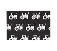 Rompecabezas de Madera para Adultos (300 Piezas, Tractores, Blanco y Negro) con Caja de Embalaje