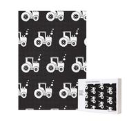 Rompecabezas de Madera para Adultos (300 Piezas, Tractores, Blanco y Negro) con Caja de Embalaje