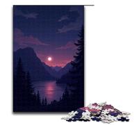 Rompecabezas de Madera para Adultos Atardecer por la mañana 1000 Piezas para Adultos y niños a Partir de 12 años Juguete Educativo 1000 Piezas (75 x 50 cm)