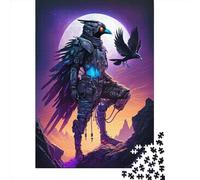 Rompecabezas de Madera para Adultos Aventura mítica del Cuervo, 1000 Piezas, Rectangular, Juego de Desarrollo Intelectual, 1000 Piezas (75 x 50 cm)