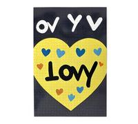 Rompecabezas de madera para adultos, con texto en inglés "Love you with all my heart", regalo único para decoración de pared