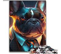 Rompecabezas de Madera para Adultos de 1000 Piezas de Boss Bulldog, Ocasiones Especiales y diarias, 50x75cm, Ideal para Fiestas de cumpleaños