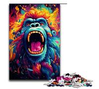 Rompecabezas de Madera para Adultos de un orangután enfadado de Colores 1000 Piezas para niños a Partir de 14 años Juego desafiante 1000 Piezas (75 x 50 cm)