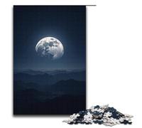 Rompecabezas de Madera para Adultos Luna Brillante a lo Largo de mil Millas 1000 Piezas para niños a Partir de 12 años Juguetes educativos 1000 Piezas (38 x 26 cm)