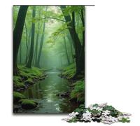 Rompecabezas de Madera para Adultos Moss Well Silence 1000 Piezas para niños a Partir de 12 años Juguetes educativos 1000 Piezas (38 x 26 cm)