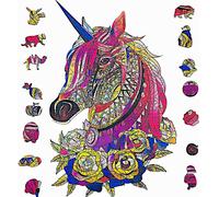 Rompecabezas de madera para adultos, piezas de rompecabezas m gico con forma de unicornio nico, el mejor regalo para adultos, se puede usar como