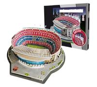 Rompecabezas de Madera para Adultos, Rompecabezas 3D del Camp NOU de Barcelona, con Luces LED Decoradas, Modelo de Campo de fútbol, Rompecabezas DIY, cumpleaños for fanáticos del fútbol
