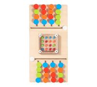 Rompecabezas de madera para colores a juego | Manos de cuentas sacudidas de tablero - Colores de madera que coinciden con el rompecabezas deslizante,Para niños pequeños Estudiantes guarderías Jardines