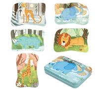 Rompecabezas de Madera para Niños y Niñas 3 4 5 Años - Puzzle Infantil de Animales