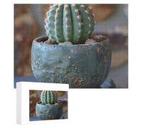 Rompecabezas de madera personalizado de 500 piezas para adultos, rompecabezas de cactus pequeños, rompecabezas desafiante para familia, boda, Navidad, cumpleaños, regalos, decoración de pared, 38 x 52
