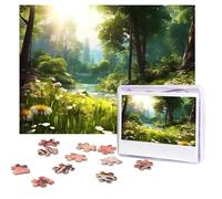 Rompecabezas de madera personalizado de 500 piezas para adultos, rompecabezas de flores de tierra del bosque a partir de fotos, rompecabezas de imagen para bodas, regalos de cumpleaños de Navidad