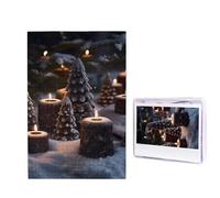 Rompecabezas de madera personalizado para adultos, rompecabezas de 1000 piezas, rompecabezas de fotos, rompecabezas con imagen hay nieve en la vela, rompecabezas personalizados de boda para cumpleaños