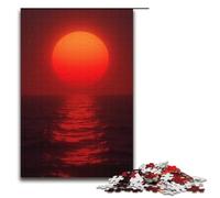 Rompecabezas de Madera Sangre del Sol Poniente de 1000 Piezas para Adultos y niños (38 x 26 cm)