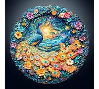 Rompecabezas De Madera -Tamaño 3D Efectos Visuales Formas Únicas Avanzado Adulto Animales Rompecabezas De Madera, Decoración del Hogar