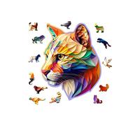 Rompecabezas de madera - WOODEN CITY - COUGAR RUIDOSO - 165 piezas - 10 años y más - Tema Animales