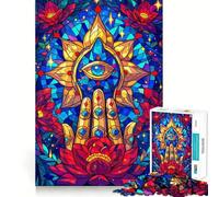 Rompecabezas de Mandala místico para Adultos, 1000 Piezas, Juguete para ejercitar la lógica, diversión Relajante, Bordes Suaves, (38x52cm)