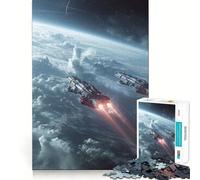 Rompecabezas de maniobras de la Flota Orbital de 1000 Piezas para Adolescentes Recuerda, estimula, relájate, tómate un Tiempo Corte Suave Regalo Elegante (50x75cm)