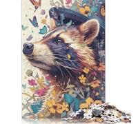 Rompecabezas de Mapache, Juegos creativos, Rompecabezas de cartón 100% Reciclado para Adultos, 1000 Piezas (75 x 50 cm)