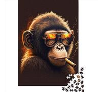 Rompecabezas de Marihuana Monkey85 para Adultos, 1000 Piezas, Rompecabezas de Papel, Divertido Juego de descompresión, 1000 Piezas (38 x 26 cm)