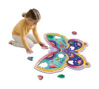 Rompecabezas de mariposa brillante Peaceable Kingdom - Rompecabezas gigante de 53 piezas para ni os de 5 a os en adelante - Piezas de rompecabeza