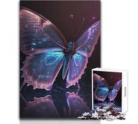 Rompecabezas de Mariposa Rosa y púrpura de 1000 Piezas para Adolescentes, Juego de Desarrollo del Pensamiento lógico, Gran Regalo para Momentos significativos, tamaño 38x26cm