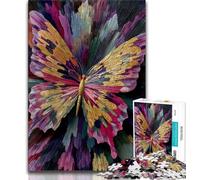 Rompecabezas de Mariposas al óleo para Adultos 1000 Piezas colección de Artistas Bellas Artes para Mayores de 14 años (50x75cm)