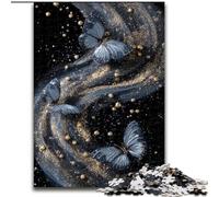 Rompecabezas de Mariposas Azules para Adolescentes, 1000 Piezas, un Juego desafiante y Familiar para Padres e Hijos (50x75cm)