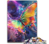 Rompecabezas de Mariposas de 1000 Piezas para Adolescentes, Juego desafiante y Familiar, decoración de Pared, cumpleaños y Navidad, 26x38cm