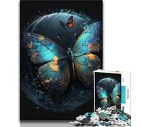 Rompecabezas de Mariposas de ensueño de Jigsaw Art 1000 Piezas cumpleaños para Adultos Juego Familiar y pasatiempo (50x75cm)