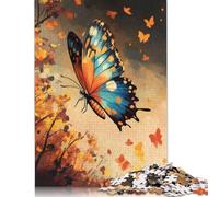 Rompecabezas de Mariposas del Bosque otoñal para Adultos y Adolescentes, 500 Piezas (52 x 38 cm). Rompecabezas para Adultos y Adolescentes a Partir de 12 años.