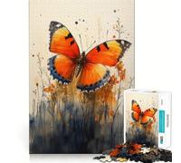 Rompecabezas de Mariposas en Acuarela para Adultos 1000 Piezas Juego para estimular la Mente tamaño Uniforme Piezas precisas Ideal para Viajar ejercitar la Mente (38x52cm)