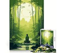 Rompecabezas de meditación Jardín Zen de 1000 Piezas para Adolescentes Entrenamiento de concentración, Escape Tranquilo, unión precisa, Regalo considerado (38x26cm)