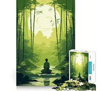 Rompecabezas de meditación Jardín Zen para Adolescentes,1000 Piezas,Juego para desarrollar la Mente,Cortado con láser para un Tiempo de relajación Ejercicios mentales en casa (38x26cm)