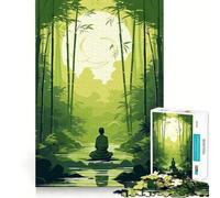 Rompecabezas de meditación Jardín Zen para Adolescentes,1000 Piezas,Juego para desarrollar la Mente,Cortado con láser para un Tiempo de relajación Ejercicios mentales en casa (38x52cm)