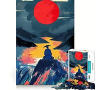 Rompecabezas de Meditaciones Samurai para Adolescentes, 1000 Piezas, Mejora la Memoria, Momento de Serenidad, Corte Premium, Regalo de Cumpleaños (50x75cm)
