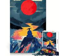 Rompecabezas de Meditaciones Samurai para Adolescentes, 1000 Piezas, Mejora la Memoria, Momento de Serenidad, Corte Premium, Regalo de Cumpleaños (50x75cm)