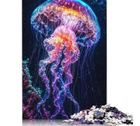 Rompecabezas de Medusas eléctricas Bloom de 520 Piezas, Rompecabezas de Madera para Mayores de 18 años, Regalo para Amigos y Familiares, 520 Piezas (52 x 38 cm)