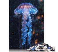 Rompecabezas de Medusas Luminosas Grace, Juguete de relajación, Rompecabezas Rectangular de Papel para niño o niña, Regalo del Día del Padre, 1000 Piezas (26 x 38 cm)