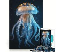 Rompecabezas de Medusas para Adolescentes,1000 Piezas,Mejora la Capacidad Mental,Juego,tamaño Uniforme,Piezas precisas,Actividad Nocturna Divertida en Familia (50x75cm)
