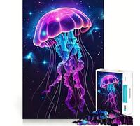 Rompecabezas de Medusas Vibrantes de 1000 Piezas para Adolescentes Estimula la Mente Diversión sin Espacios Ajuste Entretenimiento cautivador para Interiores acogedores (50x75cm)