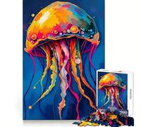 Rompecabezas de Medusas Vibrantes para Adolescentes, 1000 Piezas, Entrenamiento Mental, recreación Tranquila, Corte Uniforme, Navidad (38x26cm)
