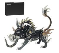 Rompecabezas de metal 3D para adultos, 100 piezas 3D mecánico Punk criatura mítica jabalí Dang Kang, kit de modelo de arte creativo para el hogar y la oficina