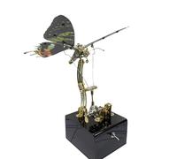Rompecabezas de metal 3D para adultos, caja de música mecánica de mariposa con alas dinámicas y batería recargable de 10 horas y melodía relajante, decoraciones creativas para oficina y hogar