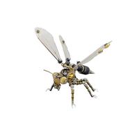 Rompecabezas de metal de avispa 3D para adultos, kit de modelo mecánico de avispa 3D Steampunk, rompecabezas de animales de insectos, regalo de bricolaje para mujeres/hombres (300 unidades +)