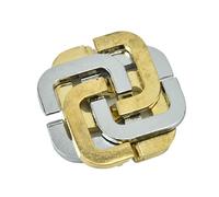Rompecabezas de Metal, Juego de Ingenio con Forma de Trébol de Cuatro Hojas, Puzzle Educativo para Niños y Adultos