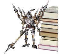 Rompecabezas de metal para adultos,Rompecabezas de metal para adultos, Rompecabezas mecánico de figuras antiguas chinas para adultos, Modelos de ensamblaje mecánico deformables, kit de construcción de