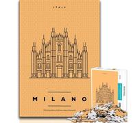 Rompecabezas de Milán, Italia, para Adolescentes, 1000 Piezas, Juguete Educativo Intelectual descompresor, Gran Regalo y Juguetes, 75x50cm